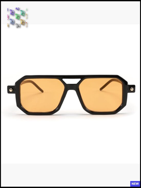 Vintage Square Aviator Sunglasses Retro Stylish Frame UV400 Protection Unisex